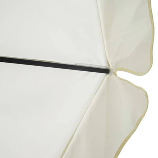 Parasoll aluminium vit 500 cm