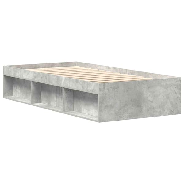 Sängram betonggrå 100x200 cm