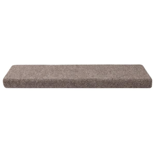 Trappmattor självhäftande 30 st 65x21x4 cm beige rektangulär kant