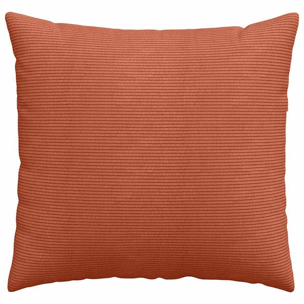 Sofakuddar 2 pcs Röd orange 45 x 45 cm Kordread tyg