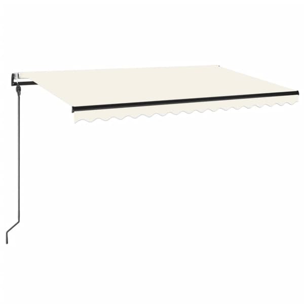 Automatisk markis 450x300 cm gräddvit
