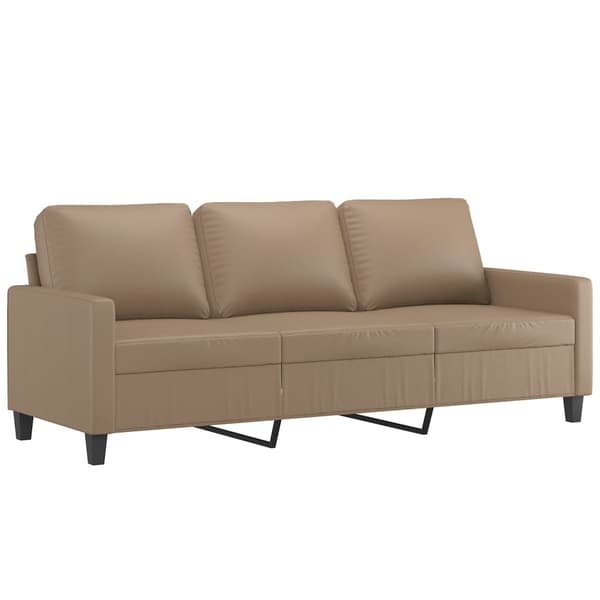 3-sitssoffa cappuccino 180 cm konstläder