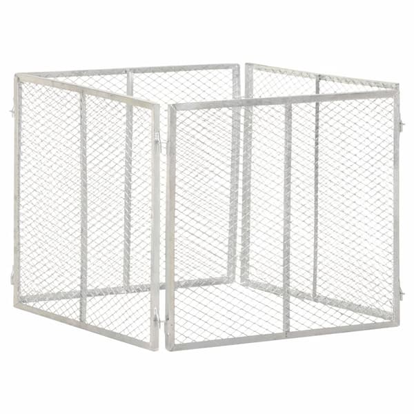 Kompost 85x85x70 cm galvaniserat järn