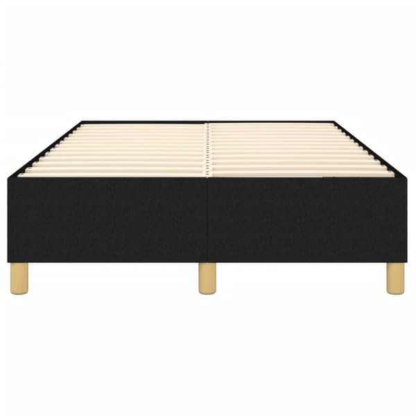 Boxspring-sängram svart 120x200 cm tyg