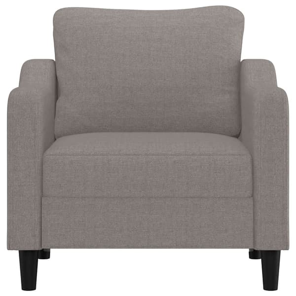 Fåtölj taupe 60 cm tyg
