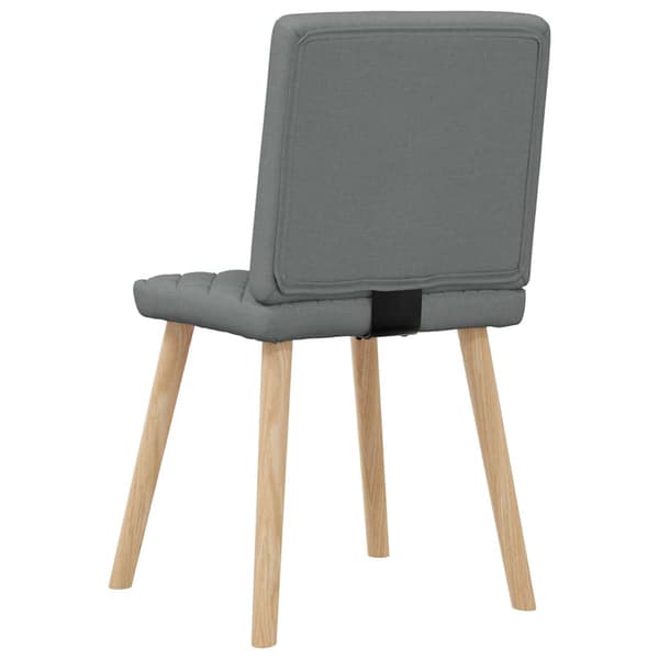 Matstolar 4 st mörkgrå tyg