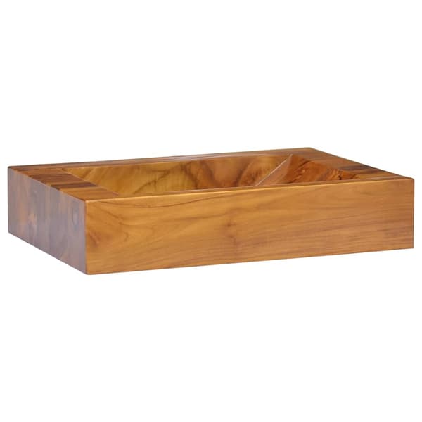 Handfat massiv teak 50x35x10 cm