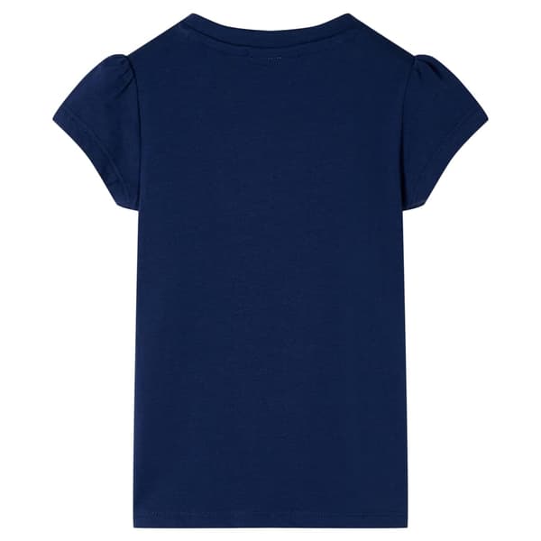 T-shirt för barn marinblå 104