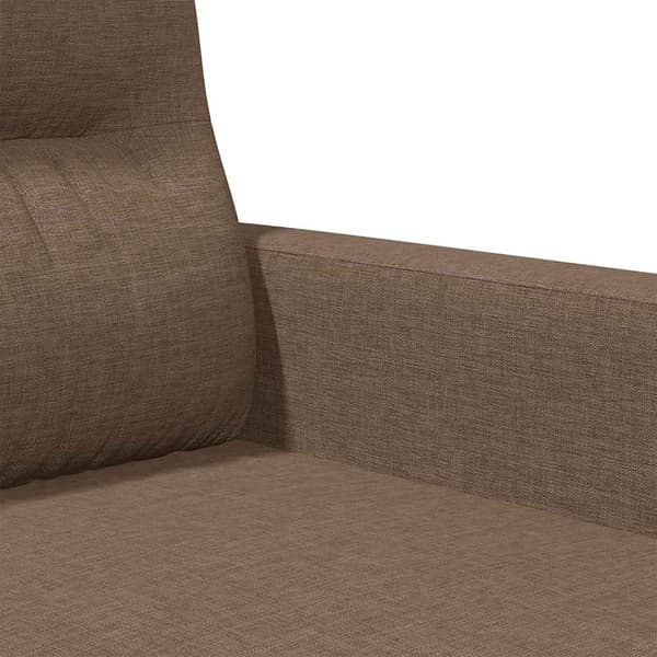2-sitssoffa brun 120 cm tyg