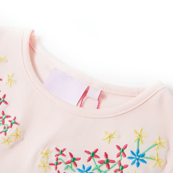 T-shirt för barn blekrosa 116