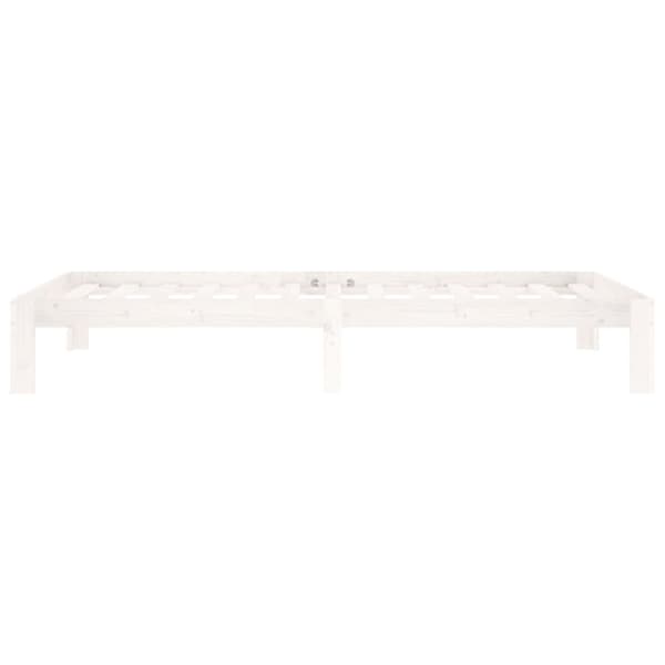 Sängram vit massiv furu 100x200 cm
