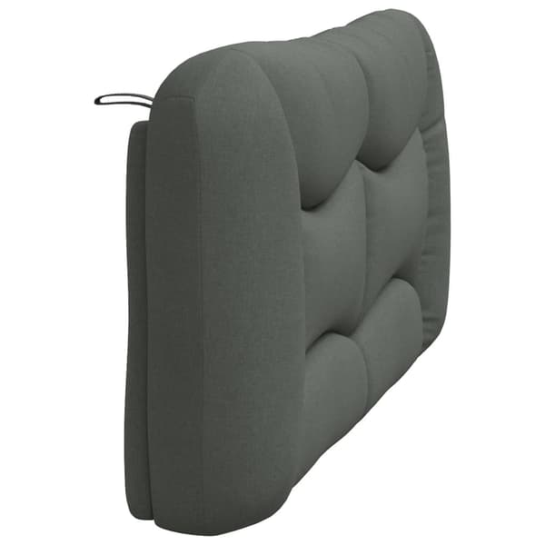Headboard Cushion "Hvar" Dark Grey 160 cm Fabric