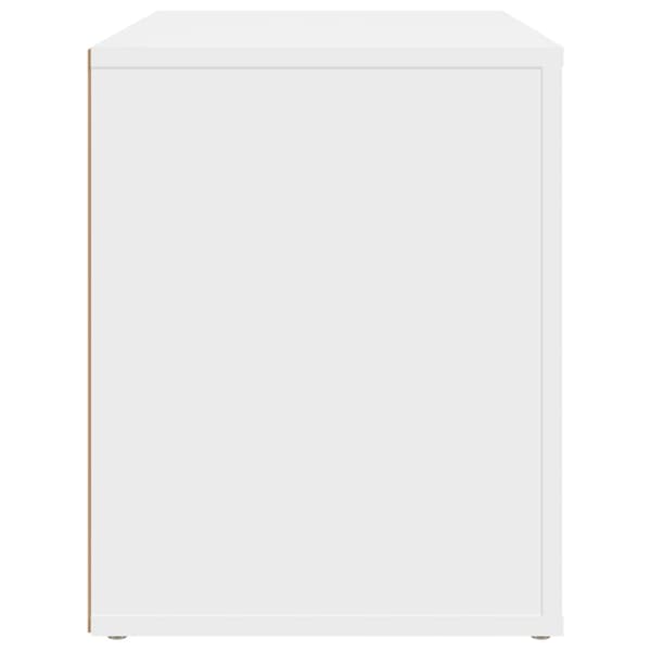 Sängbord vit 60x36x45 cm konstruerat trä