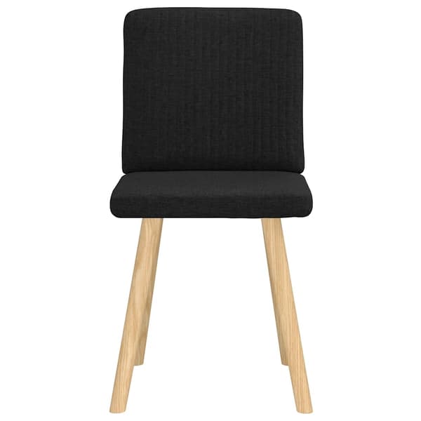 Matstolar 2 st svart tyg