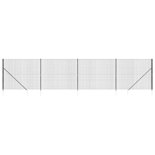 Stängsel med markspett antracit 1,4x10 m