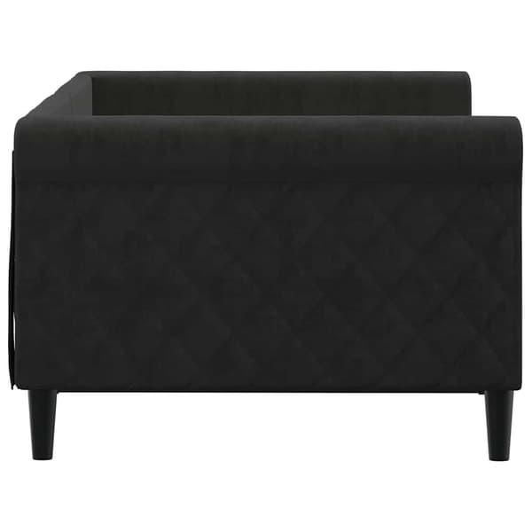 Dagbädd svart 90x190 cm sammet