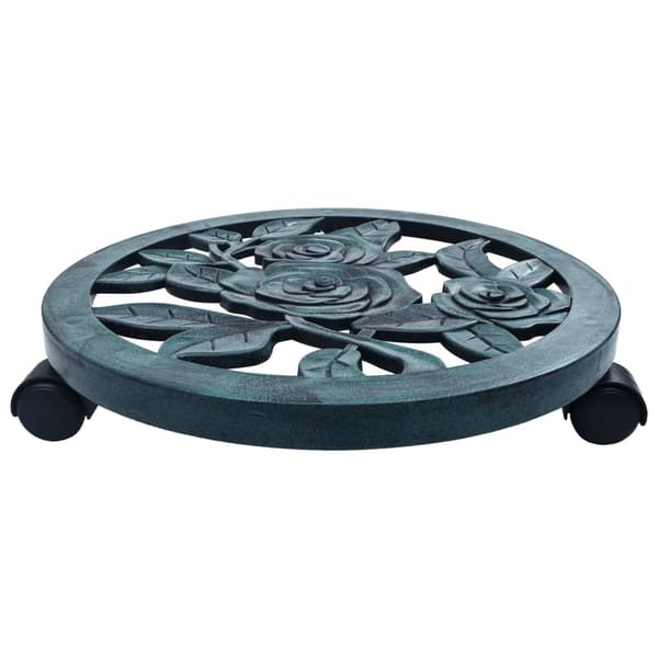 Blomvagnar 6 st grön 38 cm plast