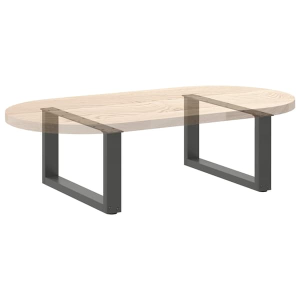 Soffbordsben U-formade 2 st antracit 60x(30-31) cm stål