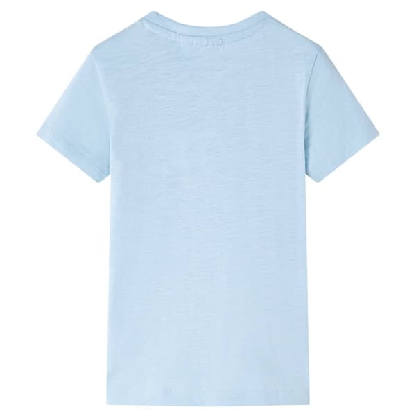 T-shirt för barn ljusblå 128