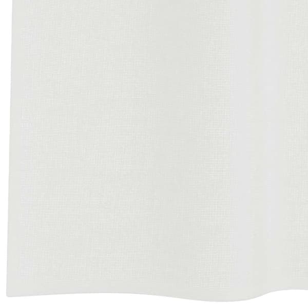 Voile gardiner med öglor 2 st vit 140x140 cm