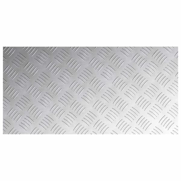 Trappsteg Rektangulär 2 pcs Silver 80 x 40 cm Aluminium