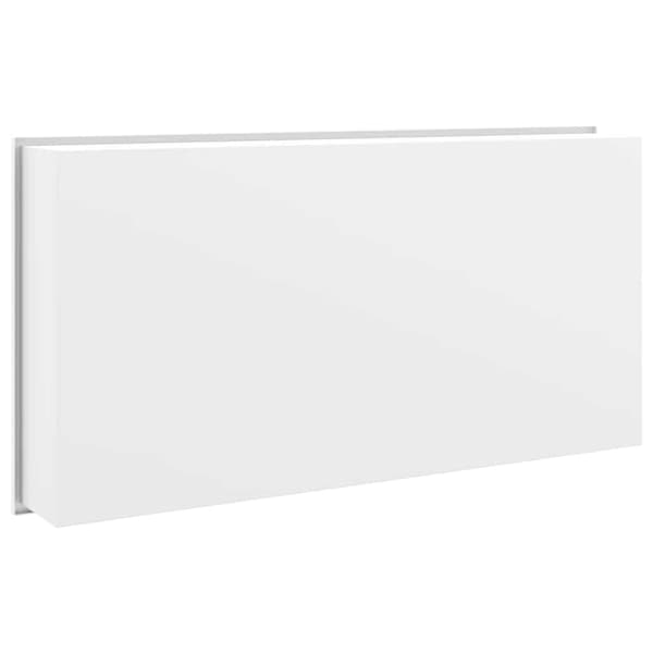 Duschnisch matt vit 62x32x9 cm rostfritt stål