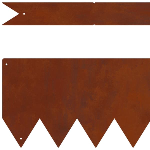 Kant för gräsmatta 30 pcs 100 x 0,05 x 20 cm Rostig