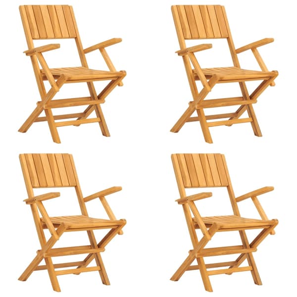 Matgrupp för trädgården 5 delar massiv teak