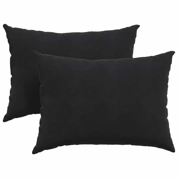 Sofakuddar 2 st Svart 70 x 50 cm Kordread tyg