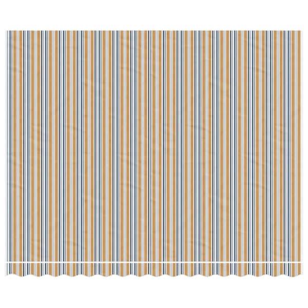 Ersättningstyg för markis orange och blå 4x3 m polyester