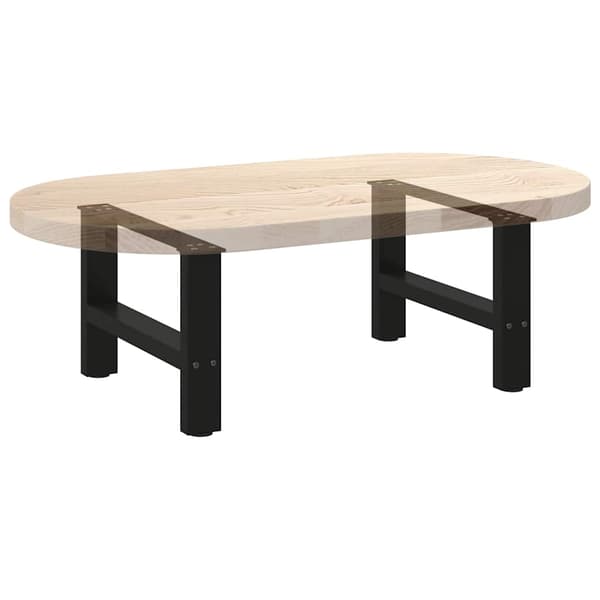Soffbordsben svarta 2 st 50x(30-31) cm stål