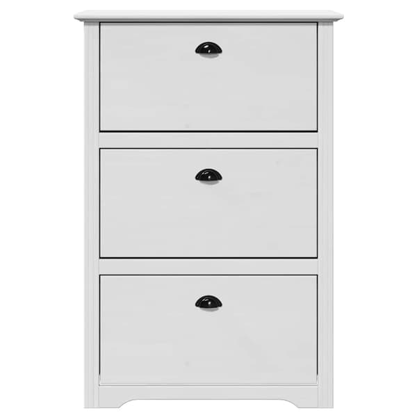 Skohylla BODO vit 80x35x118 cm