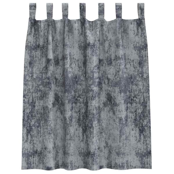 Sammetsgardiner 2 st Silvergrå 140 x 140 cm Sammet
