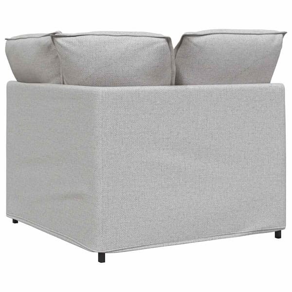 Modulär hörnmodul för soffa med dynor molngrå 100 cm