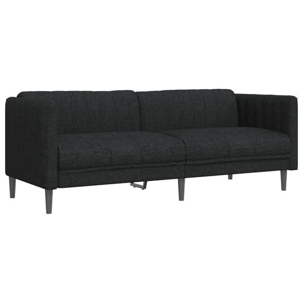 Soffgrupp 2 delar svart tyg