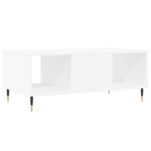 Soffbord vit 90x50x36,5 cm konstruerat trä