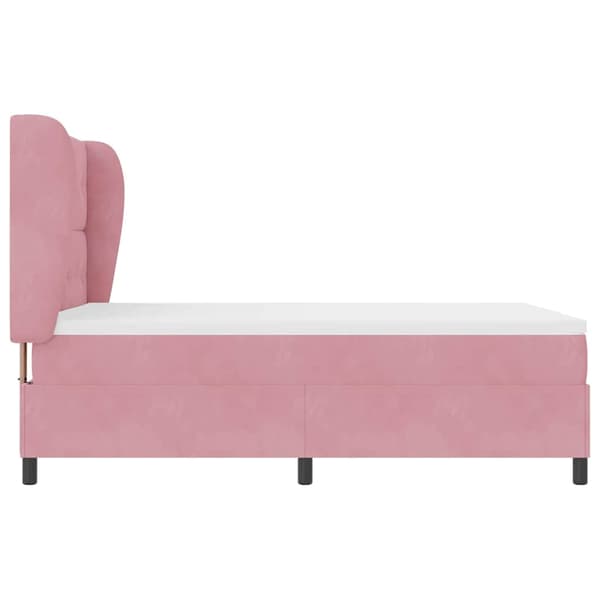 Bäddfjäder med madrass Rosa 200 x 140 cm Polyester