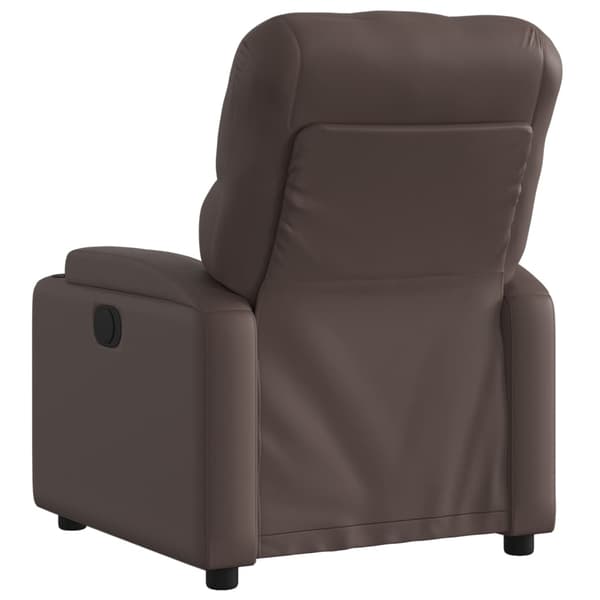 Reclinerfåtölj brun konstläder