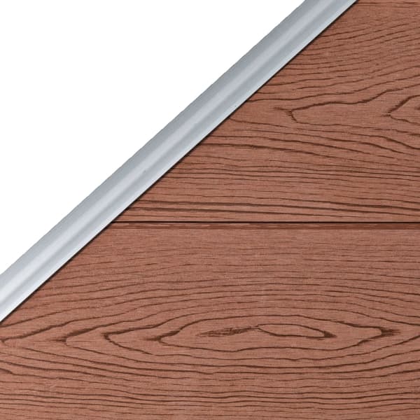 Staketpanel WPC 95x(105-180) cm brun