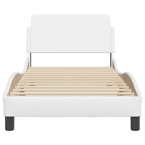 Bed Frame "Dover" White 90x200 cm Faux Leather