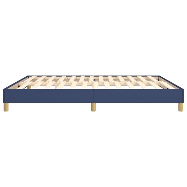 Boxspring-sängram blå 180x200 cm tyg