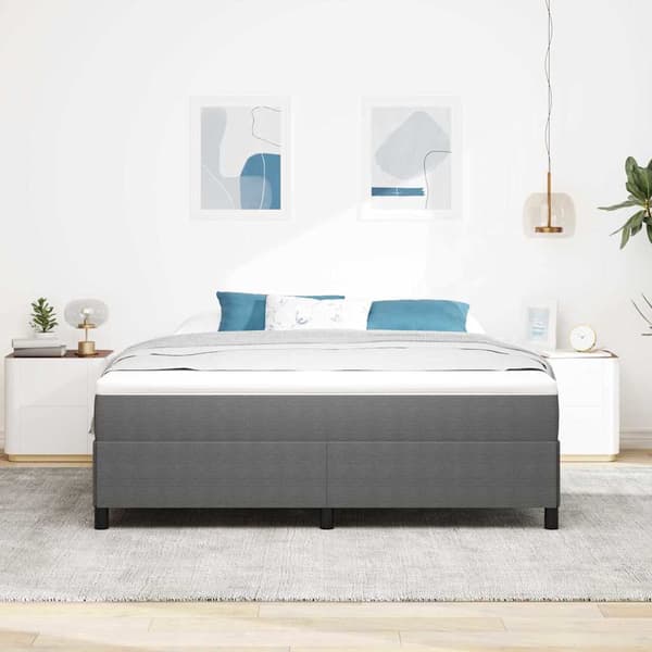 Bäddfjäder Ljusgrå 180 x 200 cm Kordread tyg