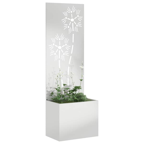 Trädgårds integritetsskärm Silver 50 x 150 cm Galvaniserat stål