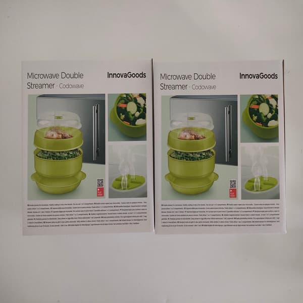 Mikroaaltouunin tuplahöyrystin Codowave InnovaGoods