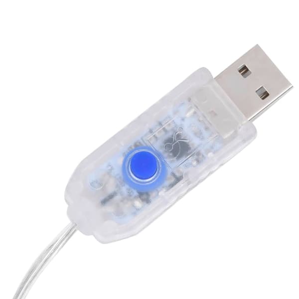 Julgransbelysning 320 LED kallvit 375 cm