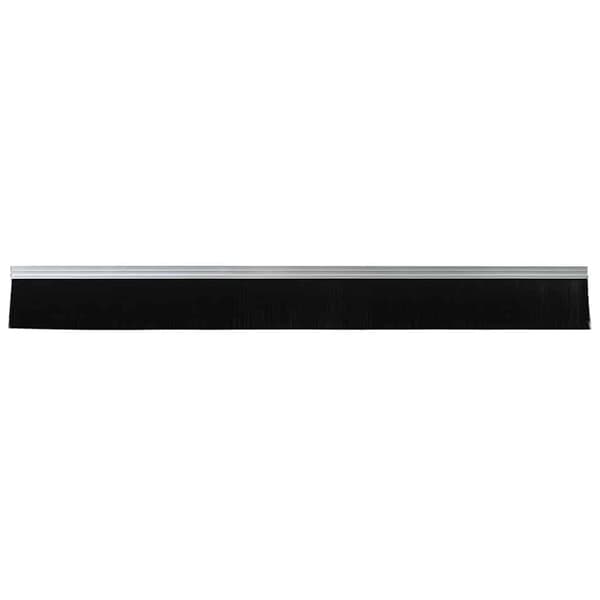 Självhäftande dörrborstlist 6 pcs Silver 100 cm