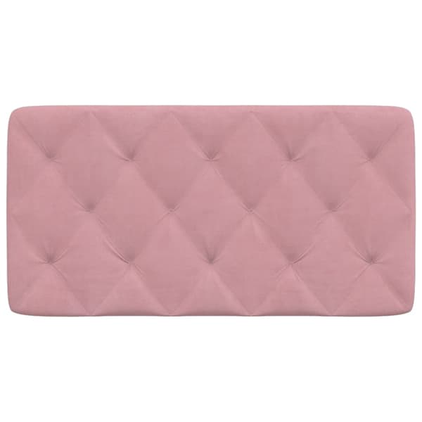 Headboard Cushion Pink 100 cm Velvet