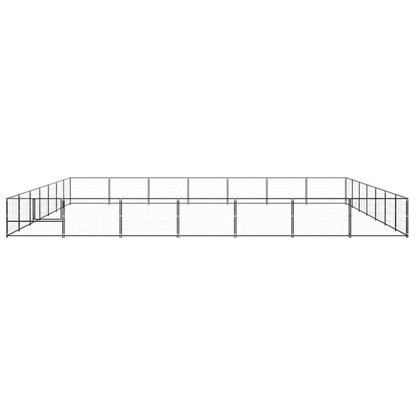 Hundgård svart 49 m² stål
