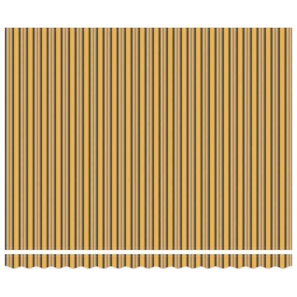 Markisram Gul och Grå 400 × 300 cm Polyester med PU-beläggning