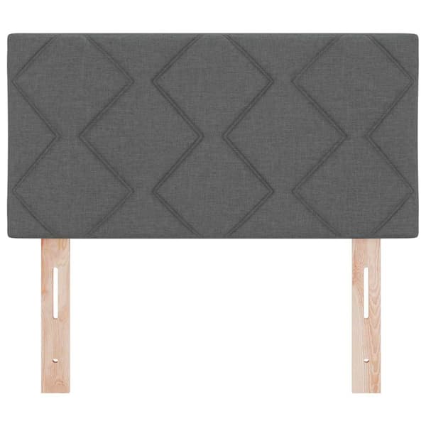 Huvudgavel Mörkgrå 80 cm tyg